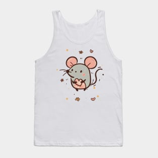 Cute Mouse Falling in Love Tank Top